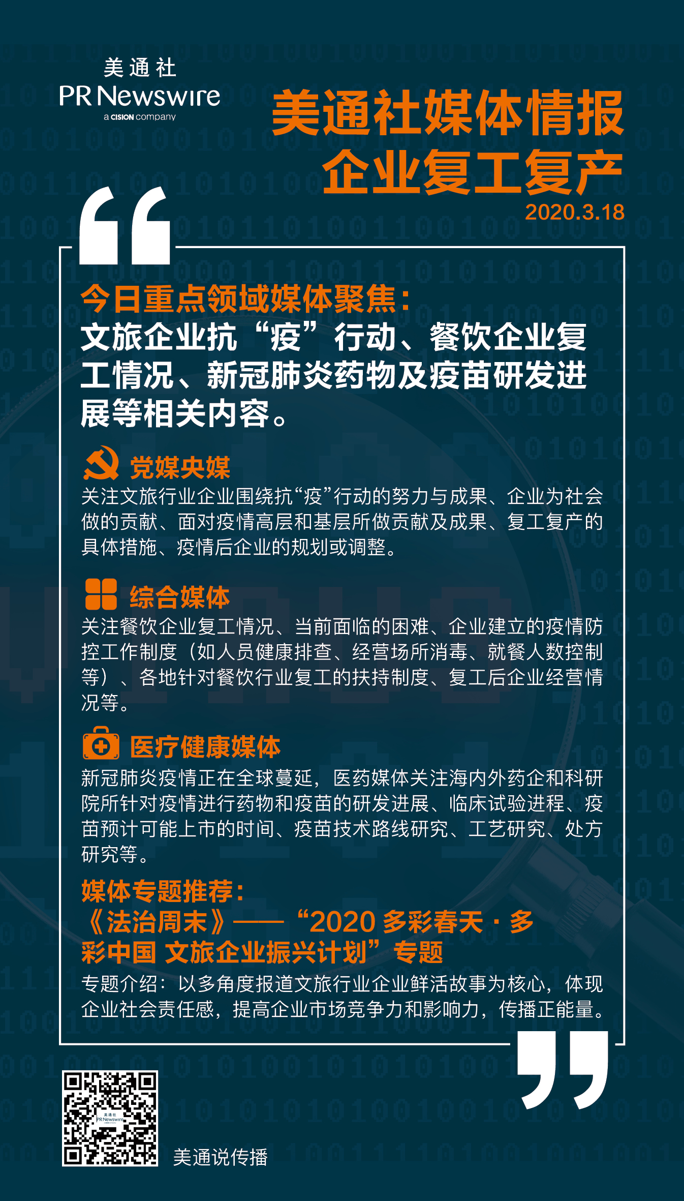 【3.20一周媒體聚焦】金融科技、文旅、時(shí)尚消費(fèi)企業(yè)振興與發(fā)展