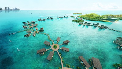 Funtasy Island, located 16km south of Singapore