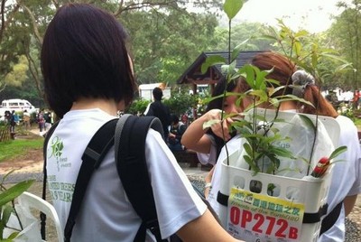 每組植樹隊伍都需要設計和制造承載用具，運送樹苗和種植工具到指定植樹場。