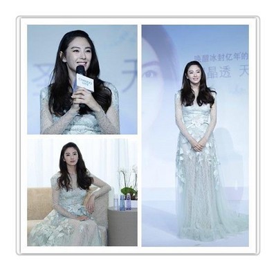 張雨綺以其驚艷的“無死角美麗”，詮釋凝潤、晶透、柔滑的天寵冰肌