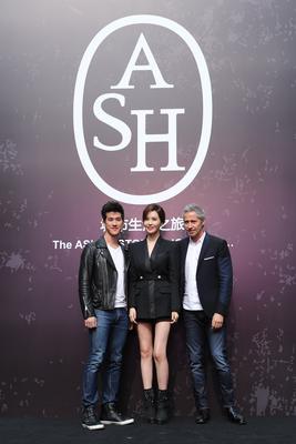 左起：李治廷先生、李多海小姐、<br />ASH品牌設(shè)計師Patrick Ithier先生